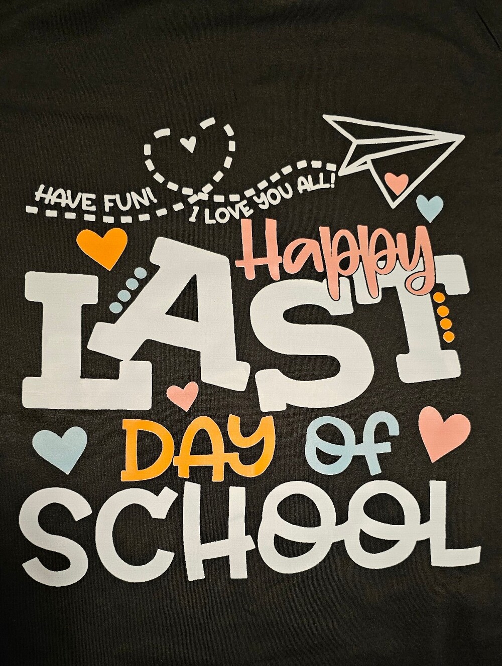 Happy Last Day of School Graphic Tee Black Size Adult XL NWOT - Picture 5 of 9
